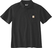 Carhartt Midweight Loose-Fit, Polo-Shirt - Schwarz - XS