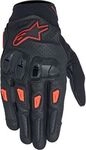 Alpinestars SP X 7, Handschuhe - Schwarz/Dunkelrot/Neon-Rot - L