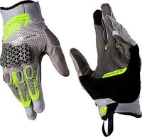 Leatt Adventure HydraDri 5.5 Kurz, Handschuhe wasserdicht - Hellgrau/Grau/Neon-Gelb -