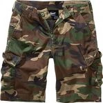 Brandit BDU Ripstop, Cargo-Shorts Kinder - Woodland - 122/128