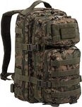 Mil-Tec US Assault Pack S Camo, Rucksack - Woodland (Digital)