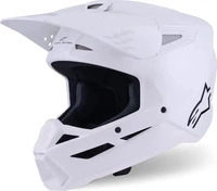 Alpinestars 8300426-2180-S, Alpinestars S-M3 Solid, Motocrosshelm - Wei&szlig; - S