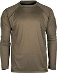 Mil-Tec Tactical Quick-Dry, T-Shirt langarm - Oliv - M