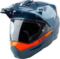 Klim X1 Alpha Concept, Endurohelm - Petrol/Orange - 3XL