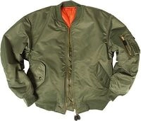 Mil-Tec US Flieger MA1 Basic, Textiljacke - Oliv - M