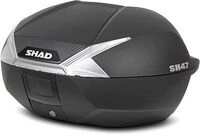 Shad SH47, Topcase - Schwarz/Carbon Wei&szlig; - 47 L