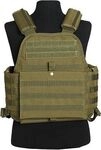 Mil-Tec Plate Carrier, Weste - Oliv - Einheitsgr&ouml;&szlig;e