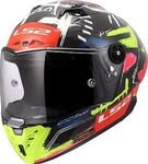 LS2 FF805 Thunder Carbon GP Aero Aldeguer 25, Integralhelm - Schwarz/Neon-Gelb/Pink -