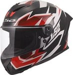 LS2 FF820 Rapid III Xtrem, Integralhelm - Wei&szlig;/Schwarz/Rot - XXS