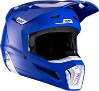 Leatt 2.5 Solid V26, Motocrosshelm - Blau/Wei&szlig; - S