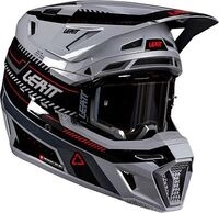 Leatt 8.5 V26, Motocrosshelm - Grau/Schwarz/Rot - XS