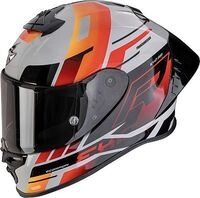 Scorpion EXO-R1 Evo II Air Adrenaline, Integralhelm - Grau/Rot/Orange - XL