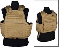 Mil-Tec Laser Cut Carrier, Weste - Beige (Coyote) - Einheitsgr&ouml;&szlig;e