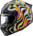 Arai 177-0365-04, Arai Quantic Swirl, Integralhelm - Schwarz/Wei&szlig;/Gelb/Blau/Rot - L