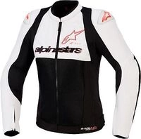 Alpinestars Stella SMX Air, Textiljacke Damen - Schwarz/Hellgrau/Neon-Pink - M