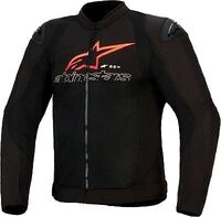Alpinestars SMX AIR, Textiljacke - Schwarz/Hellrot/Wei&szlig; - L