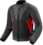 Revit Airwave 4, Textiljacke - Schwarz/Grau/Rot - L