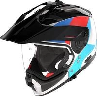 Nolan N70-2 X Turbine 350, Modularhelm - Schwarz/Silber/Rot/Blau - M