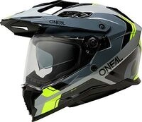 ONeal D-SRS S26, Endurohelm - Schwarz/Grau/Neon-Gelb - XS