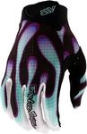 Troy Lee Designs Air Overspray, Handschuhe - Schwarz/Wei&szlig;/T&uuml;rkis - S