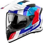Airoh Bandit Horn, Endurohelm - Wei&szlig;/Rot/Blau/Hellblau - S