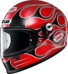 Shoei Glamster06 Blast, Integralhelm - Rot/Schwarz/Wei&szlig; - XS