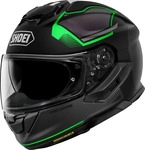 Shoei 11.20.117.4, Shoei GT-Air 3 Mike, Integralhelm - Matt Schwarz/Hellgr&uuml;n - M