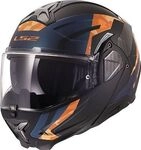 LS2 FF910 Advant II Glide, Modularhelm - Matt Schwarz/Dunkelblau/Orange - XXS