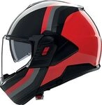 Nolan N120-1 Lineo 351, Modularhelm - Schwarz/Rot/Grau - XXS