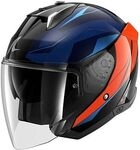 Shark Skwal i3 Jet Mekarium, Jethelm - Schwarz/Orange/Blau - L