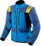 Revit Offtrack 3 H2O, Textiljacke wasserdicht - Hellblau/Blau/Gelb - S