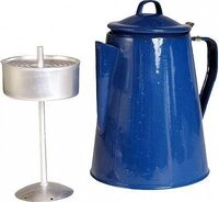 Mil-Tec Western, Emaille Kaffee-Percolator - Blau