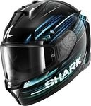 Shark Skwal i3 Light-Blur, Integralhelm - Schwarz/Blau/Gr&uuml;n - L