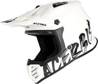 Acerbis Profile Junior, Motocrosshelm Kinder - Wei&szlig;/Schwarz - 50