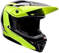 Bell MX-10 Mips Talon, Motocrosshelm Jugend - Schwarz/Gelb - L