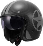 LS2 OF601 Bob II Carbon Star, Jethelm - Schwarz/Grau - XS