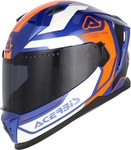 Acerbis 0026016.204.066, Acerbis X-Way, Integralhelm - Blau/Orange/Wei&szlig; - L