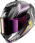 Shark Spartan GT Pro Carbon Sthyr, Integralhelm - Matt Carbon/Wei&szlig;/Lila/Gelb - M