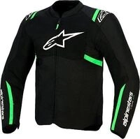 Alpinestars T-SPS Air V2, Textiljacke - Schwarz/Neon-Gr&uuml;n - M