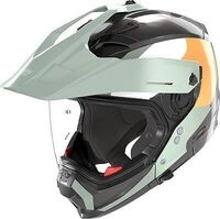 Nolan N70-2 X Selvado 348, Modularhelm - Matt Schwarz/Gr&uuml;n/Orange/Wei&szlig; - S
