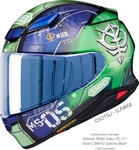 Shoei 11.16.909.2, Shoei NXR2 Zaku I, Integralhelm - Gr&uuml;n/Blau/Wei&szlig; - XS