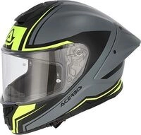 Acerbis Tarmak-X, Integralhelm - Grau/Schwarz/Neon-Gelb - XS