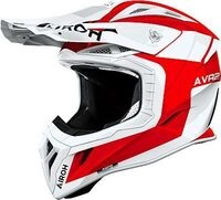 Airoh Aviator Ace 2 Iron, Motocrosshelm - Wei&szlig;/Rot - S