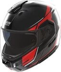 Nolan N90-3 Sincrono 350, Klapphelm - Schwarz/Rot/Wei&szlig; - XS