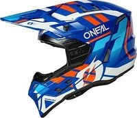 ONeal EX-SRS Dust, Motocrosshelm - Blau/Orange/Wei&szlig; - XS