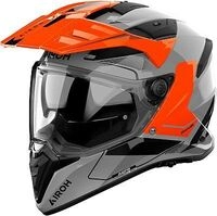 Airoh Bandit Tune, Endurohelm - Grau/Schwarz/Orange - XL