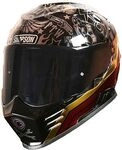 Simpson Venom Tattoo, Integralhelm - Schwarz/Gold/Rot/Grau - XL