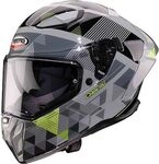 Caberg Drift Evo II Prism, Integralhelm - Grau/Schwarz/Neon-Gelb - XS
