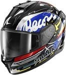 Shark D-Skwal 3 Streetrush, Integralhelm - Schwarz/Blau/Wei&szlig;/Gelb - L