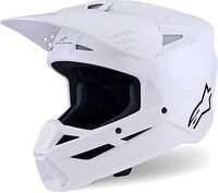 Alpinestars S-M3 Solid, Motocrosshelm - Wei&szlig; - S